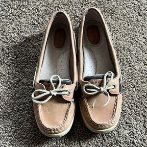 Womens cheetah print Sperry Top-Sider boat shoe